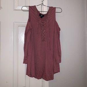 cute cut out shoulder long sleeve 🌺